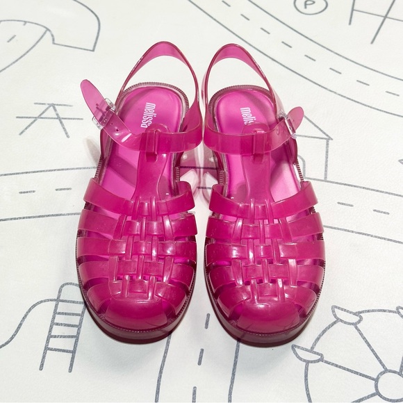 Melissa The Real Jelly Ankle Strap Slingback Fisherman Sandals - Picture 3 of 7